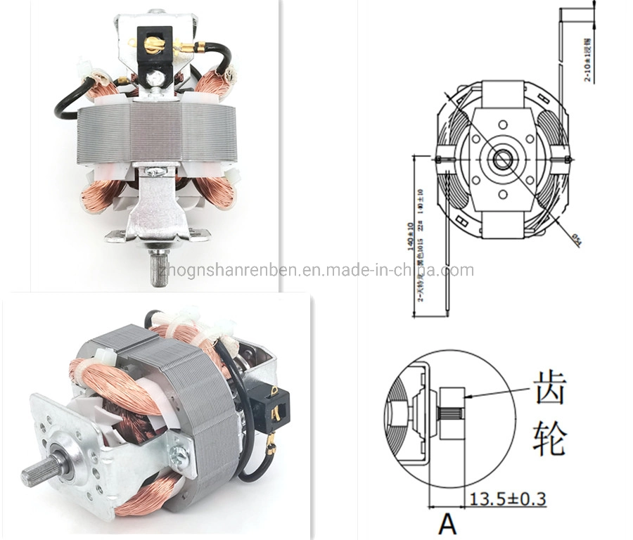 5415 Single Phase Gear Reduction Universal Blender Electric 230V 220V 110V AC Motor for Hair Dryer Grinder